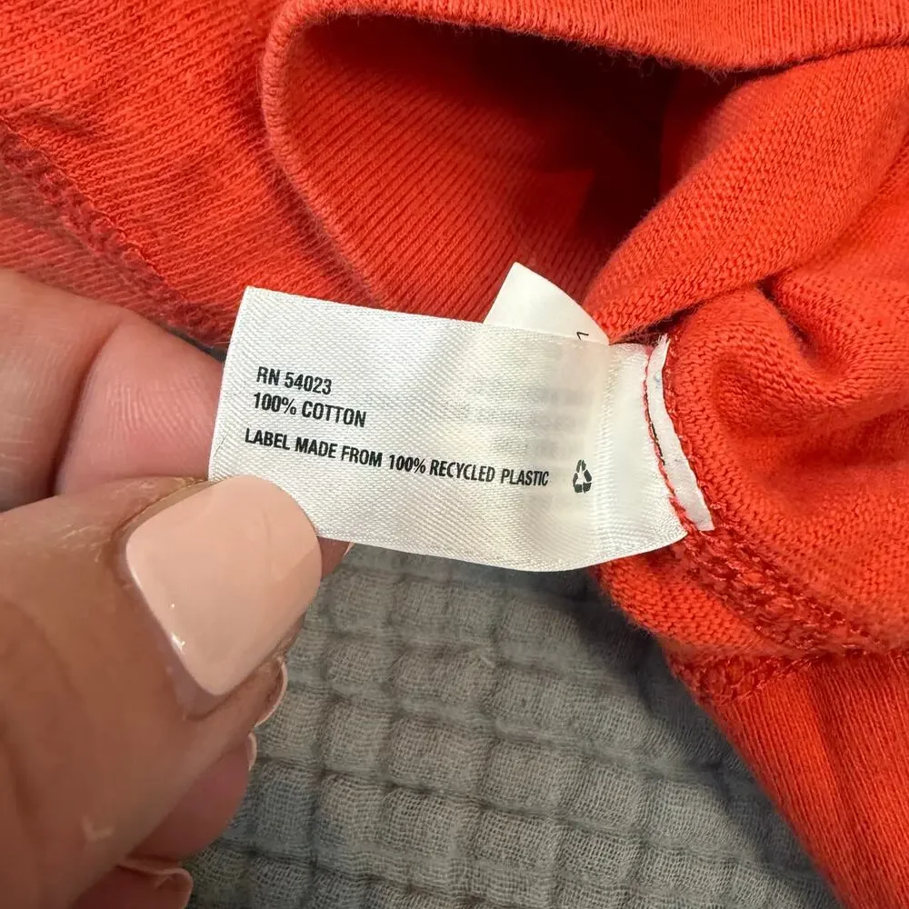 Baby Gap Orange Pullover Cotton Long Sleeve T Shirt Sweatshirt Boy 6-12 Months